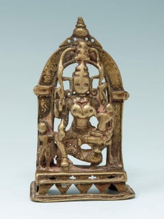17th Century Bronze Jain Figure of the Yakshini Ambika, Western India