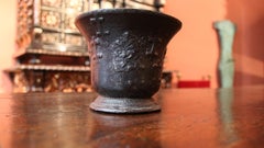 17th Century Bronze Mortar Lorraine Cross Pattern