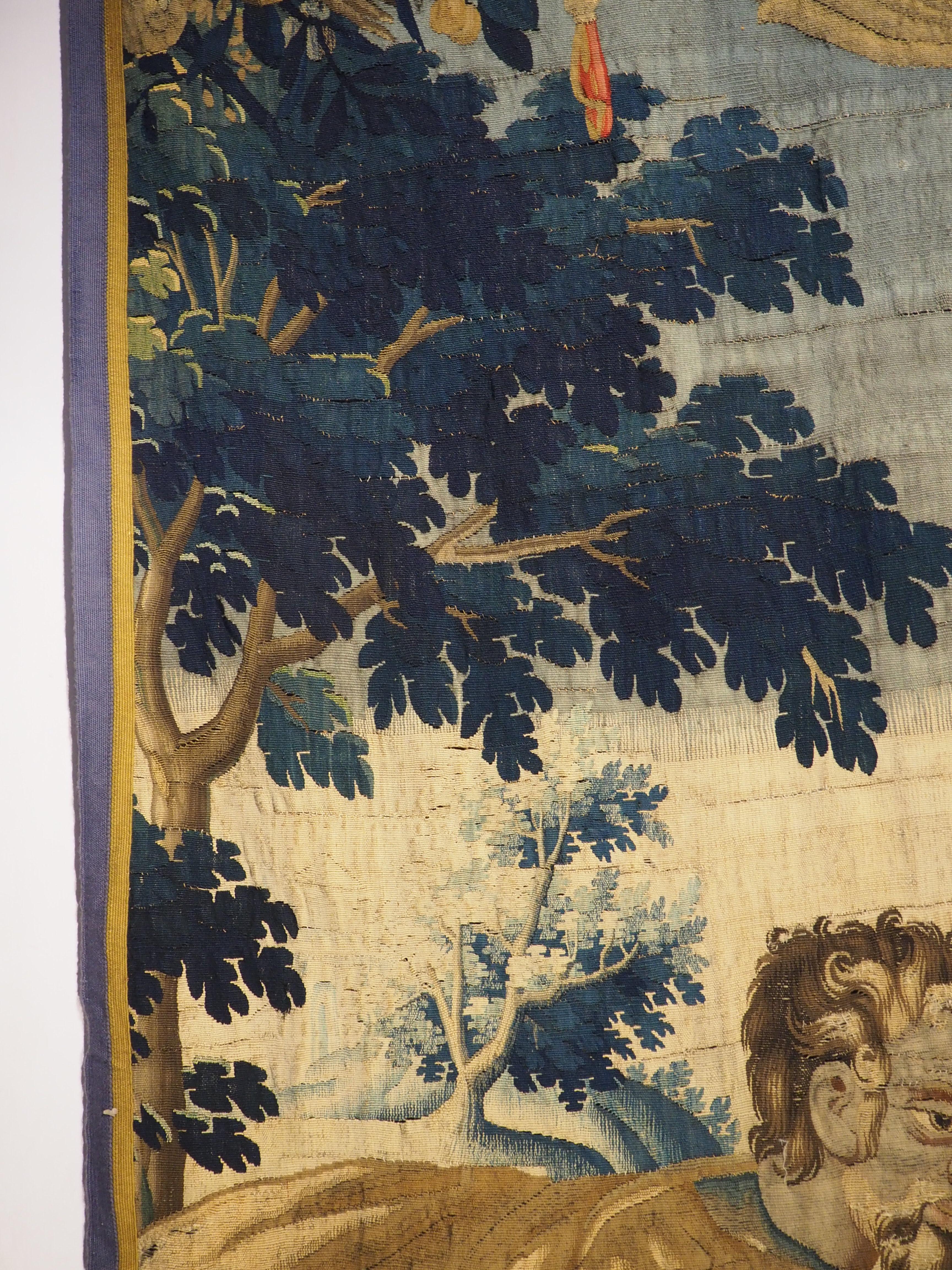 Tapisserie de Bruxelles du 17e siècle en soie et laine représentant une scène romaine en vente 7