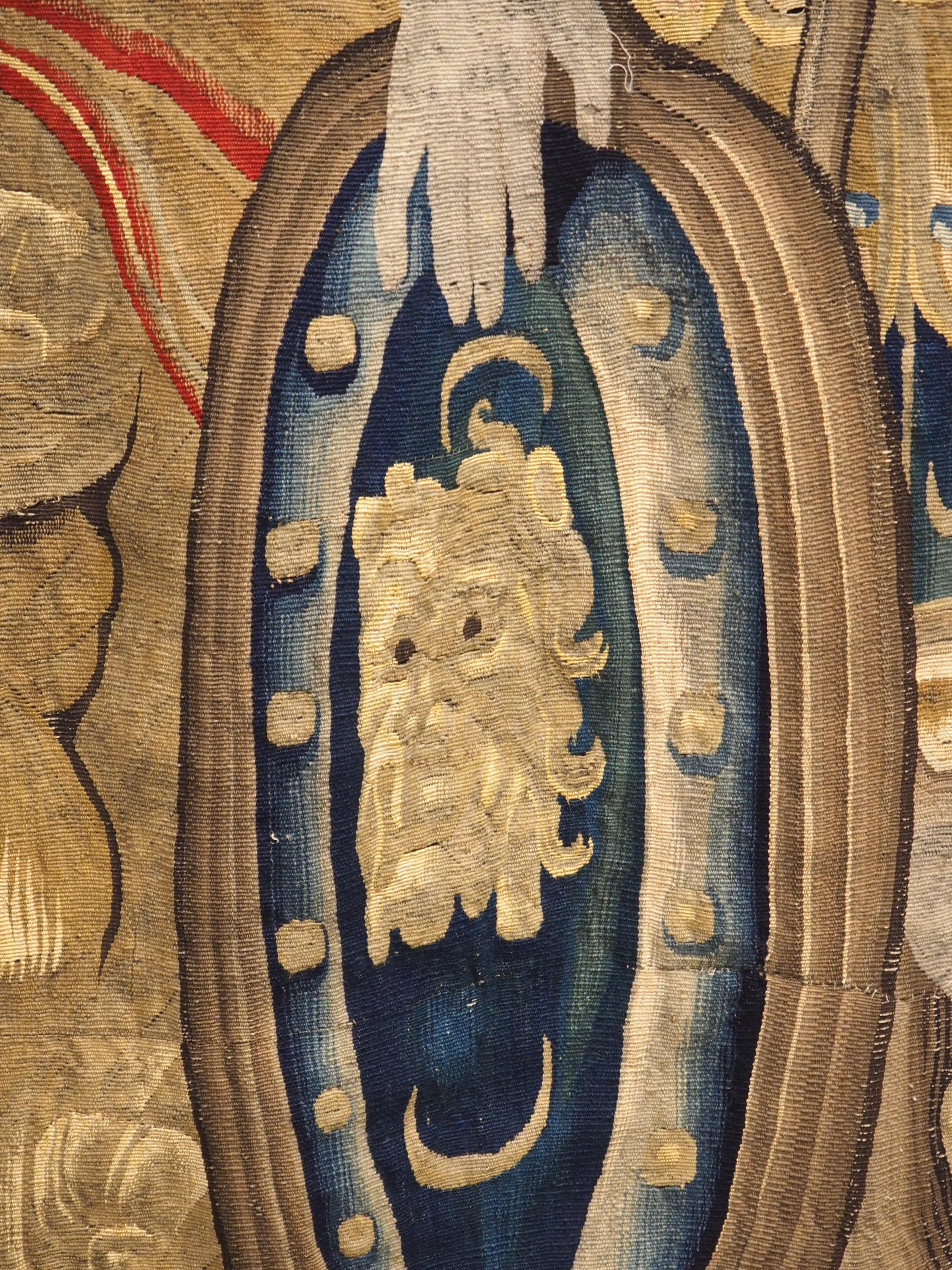 Tapisserie de Bruxelles du 17e siècle en soie et laine représentant une scène romaine en vente 1