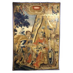 17th Century Brussels Silk and Wool Tapestry Depicting a Roman Scene