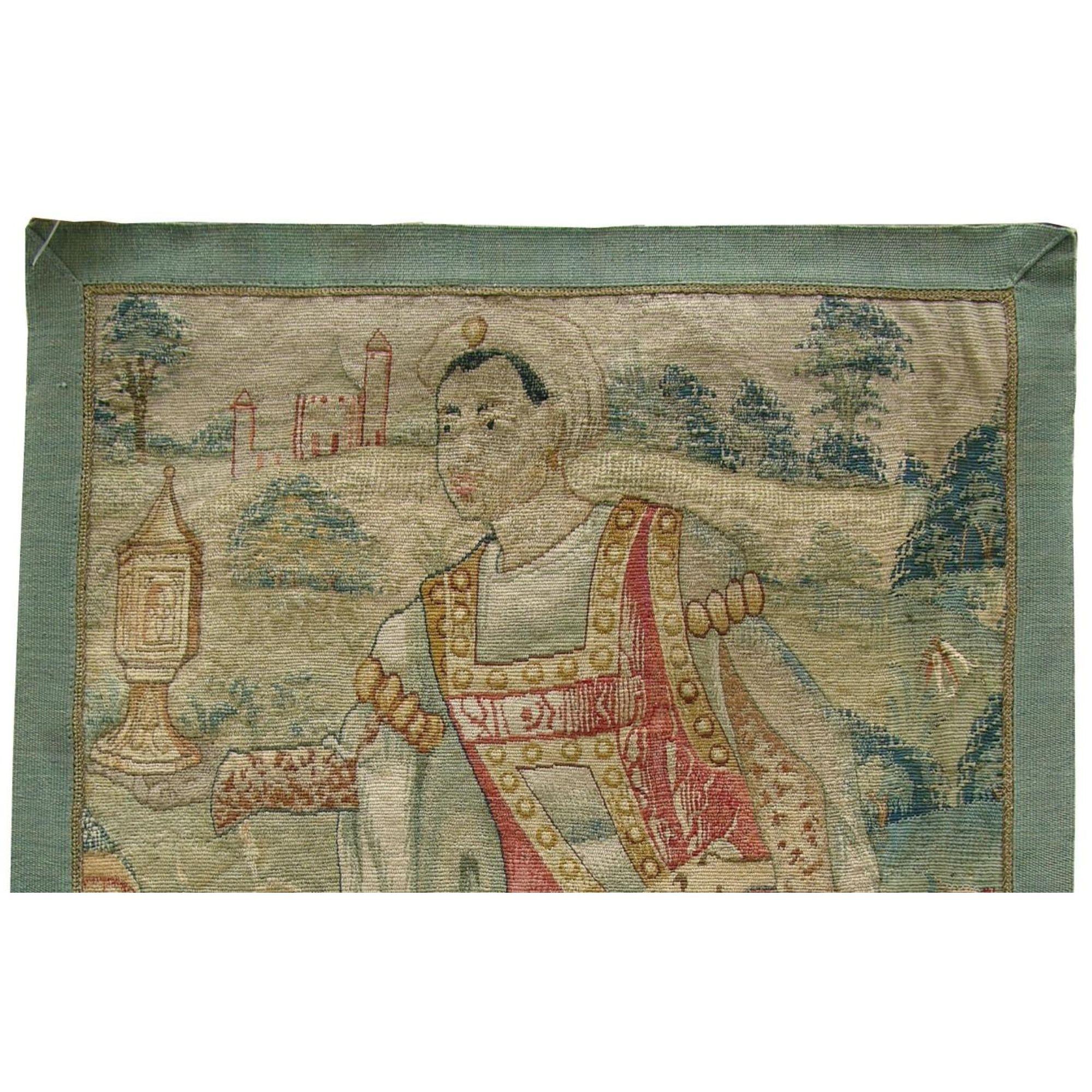 Unknown 17th Century Brussels Tapestry 2'8