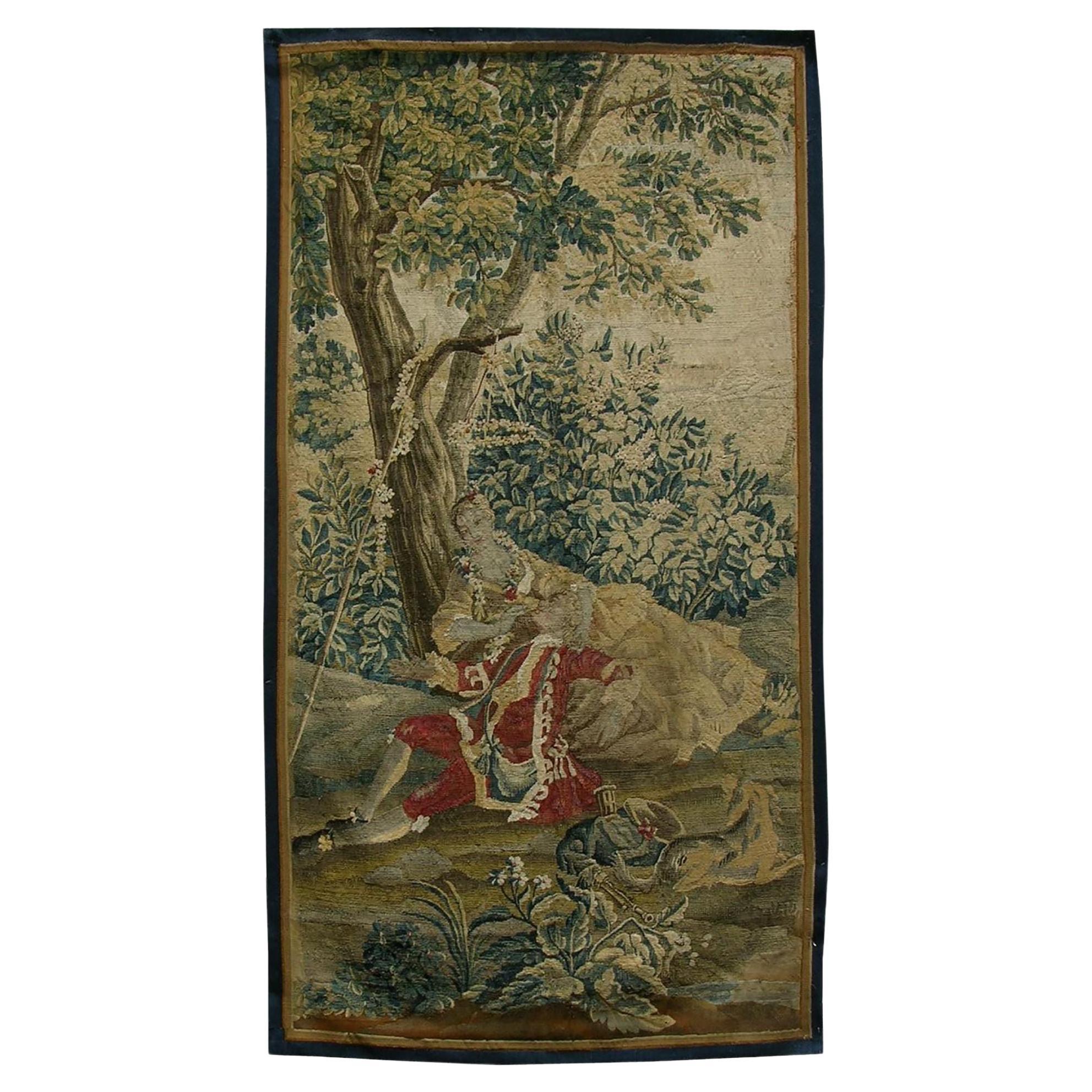 17th Century Brussels Tapestry 9' X 4'00" For Sale