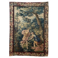 Antique 17th Century Brussels Tapestry, History of Diana