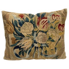 17th Century Brussels Tapestry Pillow - 14" X 17"