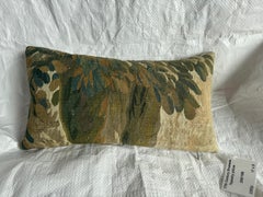 17th Century Brussels Tapestry Pillow with Baroque Foliage