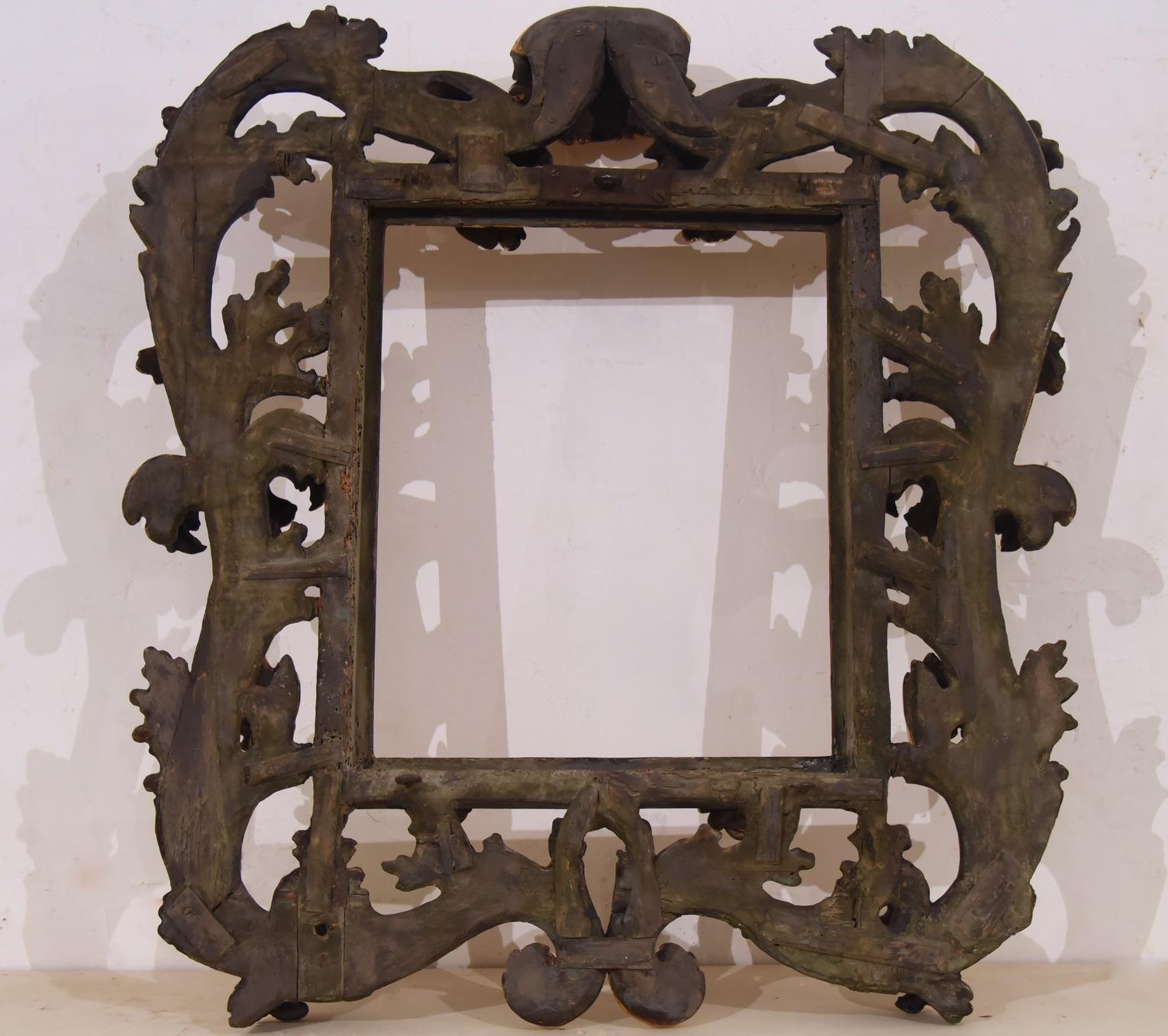 17th Century Brustolon Mirror-Frame Giltwood Carved Italian Origin, 1690 For Sale 8