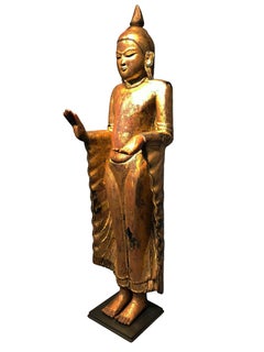 17th Century, Buddha in Abhaya and Varada Mudra, Ava Period, Burma