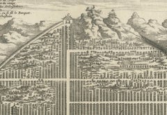 Marvel du 17e siècle : une gravure détaillée de Guangzhou (Kanton)