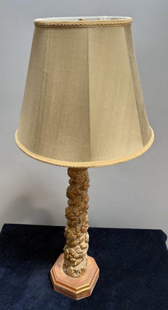 17th Century Carved and Gilded Column Converted to a Lamp