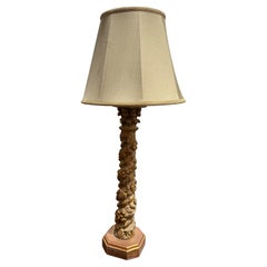 17th Century Carved and Gilded Column Converted to a Lamp