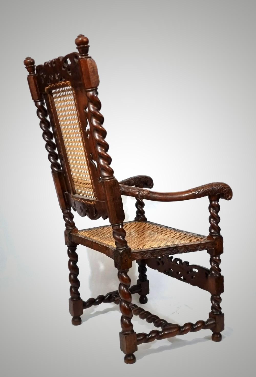 British 17th Century Carved Chair - English Ca 1660s For Sale