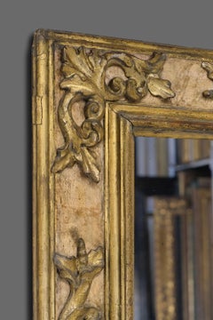 17th Century Carved Italian Baroque Cassetta Frame, with Choice of Mirror