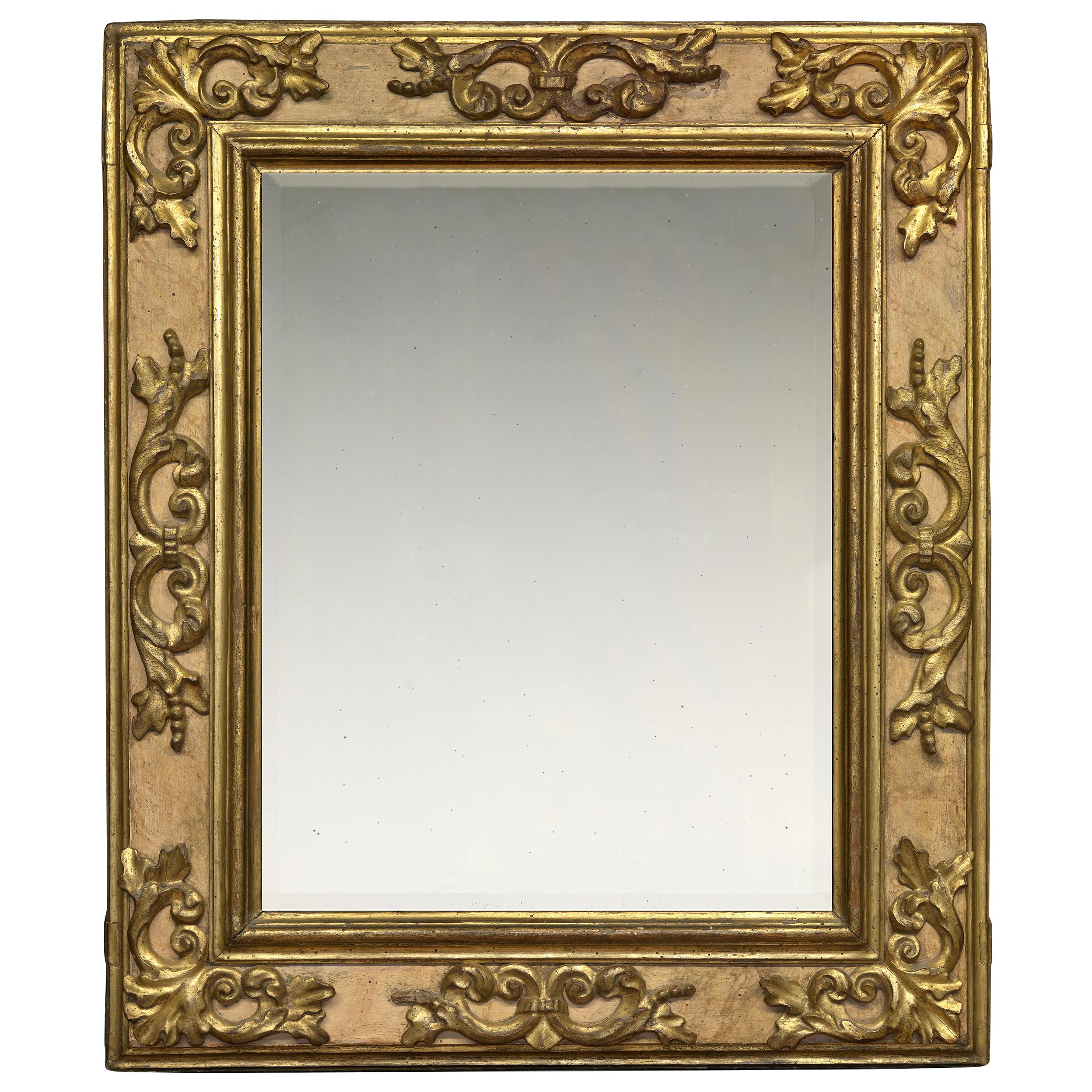 17th Century Carved Italian Baroque Cassetta Frame, with Choice of Mirror For Sale