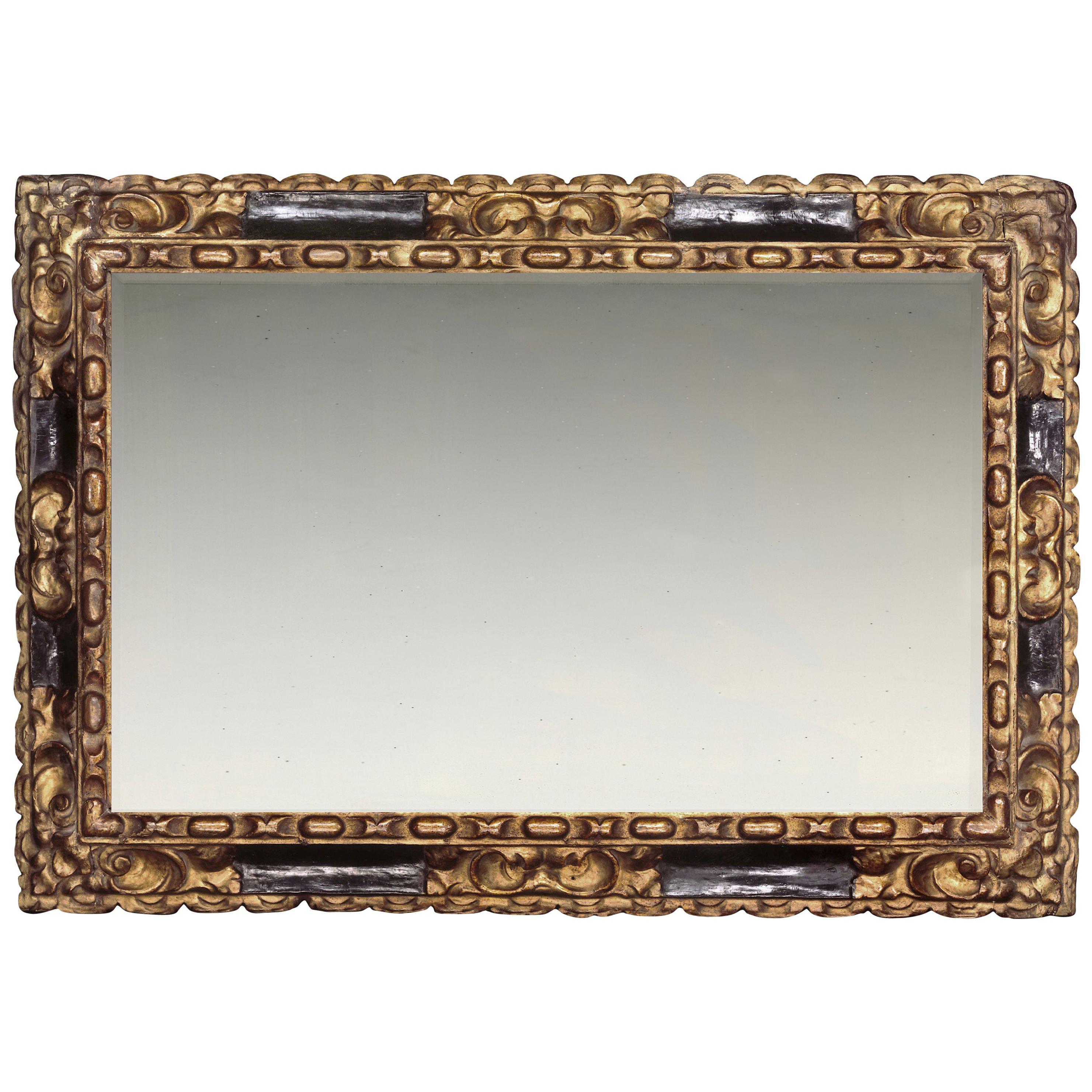 17th Century Carved Spanish Baroque Frame, with Choice of Mirror For Sale