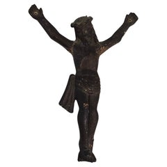 Figura de Cristo tallada en madera del siglo XVII procedente de Navarra, España