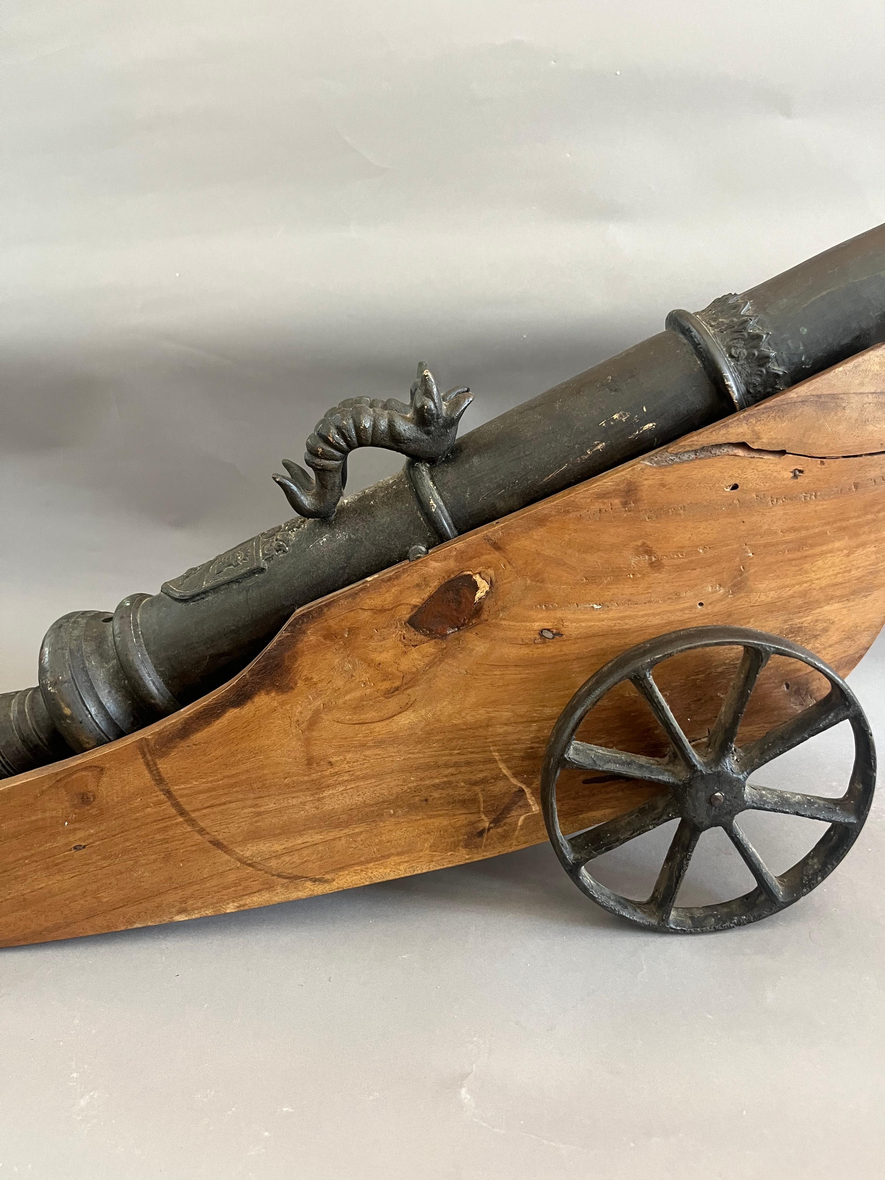 18th Century and Earlier 17th Century Cast Bronze Signal Cannon For Sale