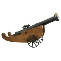 Antique 17th Century Cast Bronze Signal Cannon