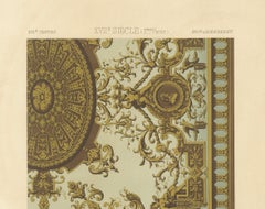 17th Century Ceiling Ornament – Baroque Interior Panel with Grotesques, ca.1869