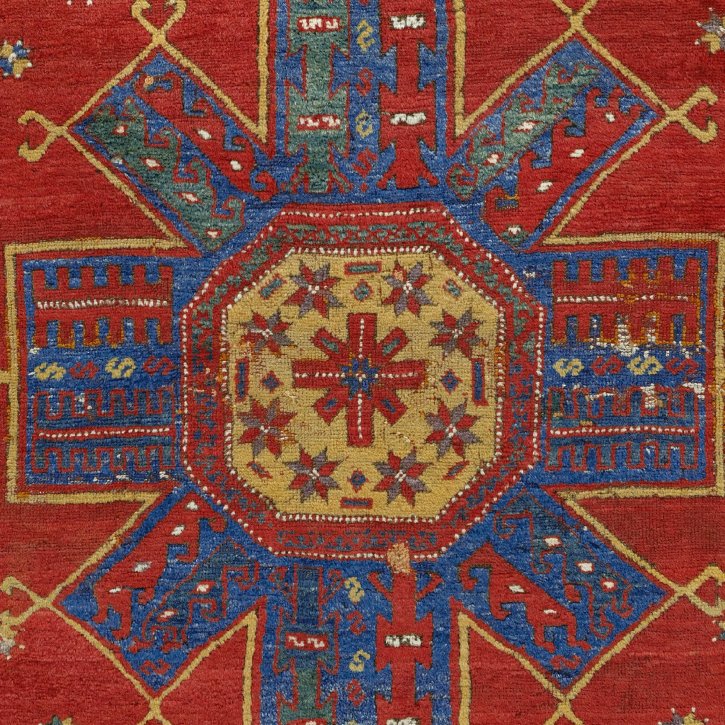 17th  Century Central Anatolian Rug - Antique Rug, Antique Turkish Rug In Good Condition For Sale In Sultanahmet, 34