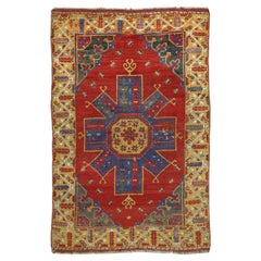 17th  Mittel Anatolischer Teppich aus dem Jahrhundert – Antiker Teppich, antiker türkischer Teppich