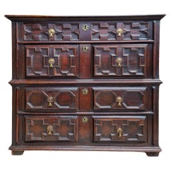 Antique 17th Century Charles II Oak Chest of Drawers C. 1680