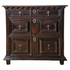 17th Century Charles II Oak Chest of Drawers