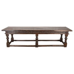 17th Century Charles II Oak Refectory Table