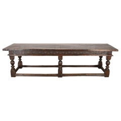 Antique 17th Century Charles II Oak Refectory Table