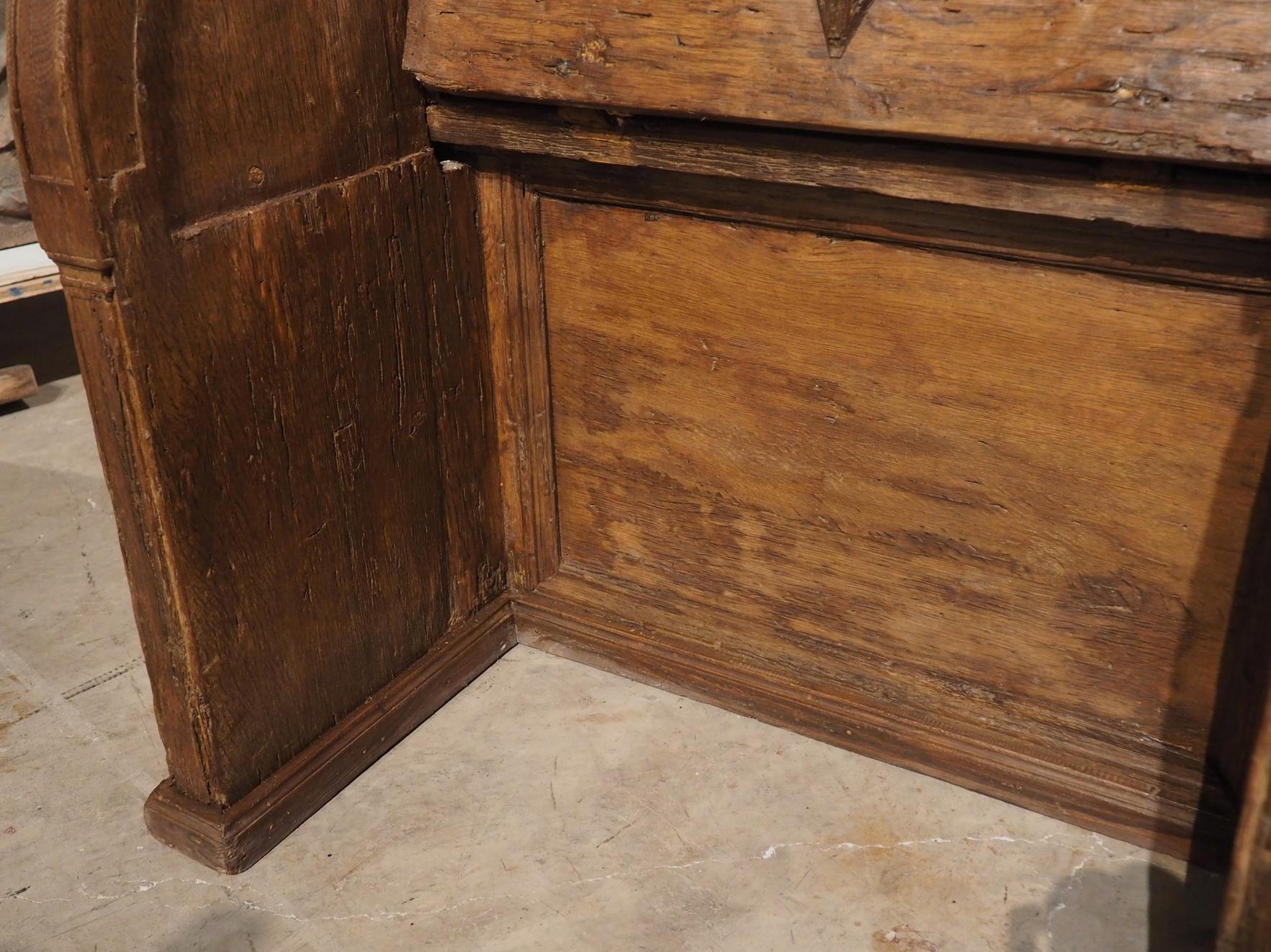 17th Century Chestnut and Pine Choir Seat from Portugal For Sale 3