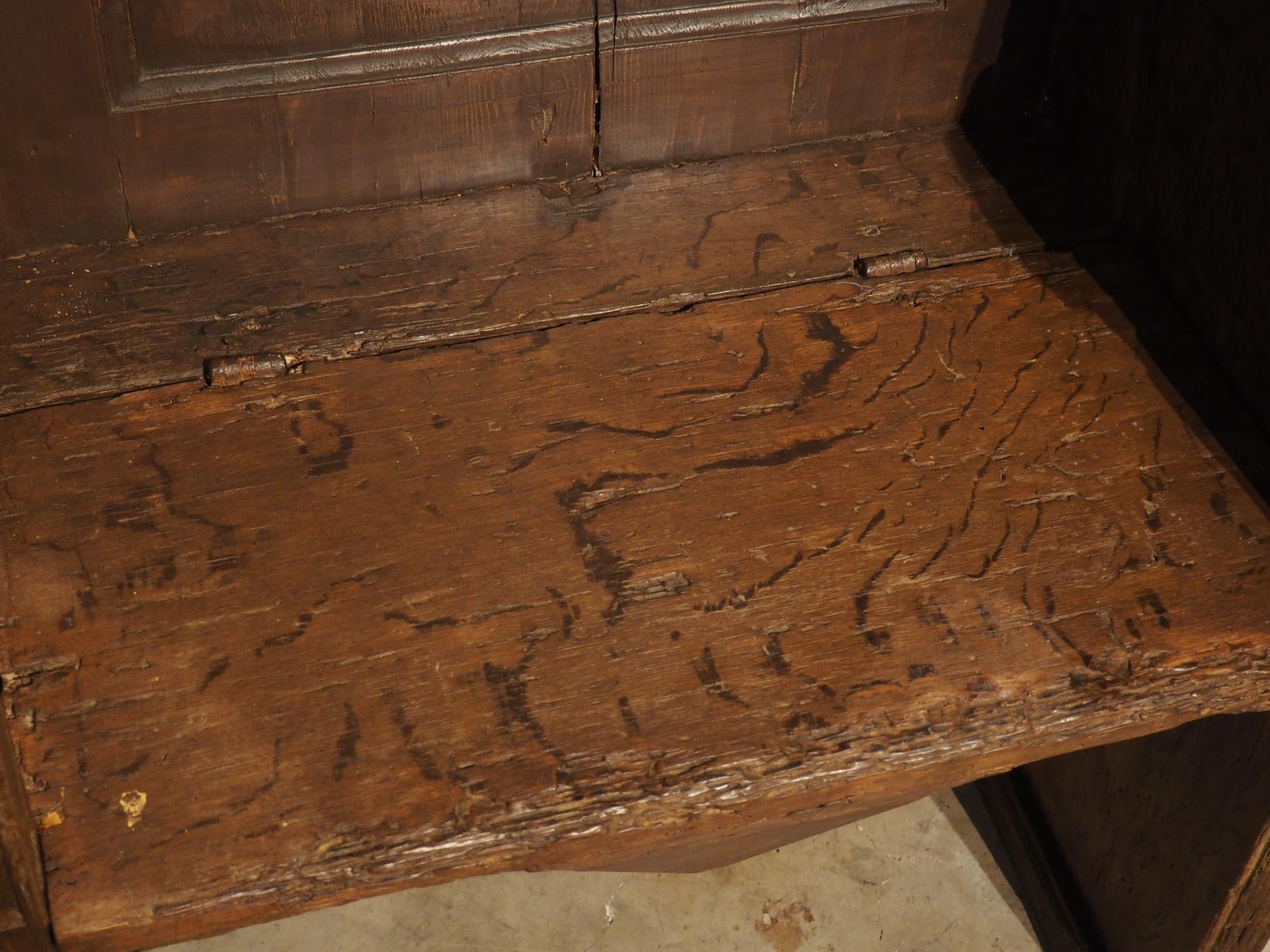 17th Century Chestnut and Pine Choir Seat from Portugal For Sale 4