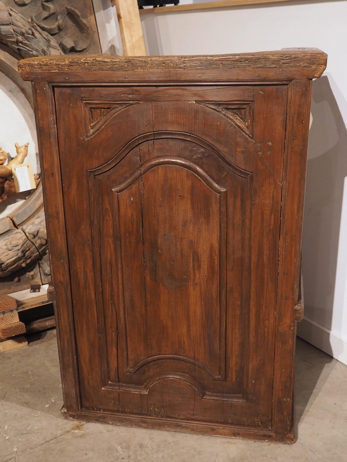 17th Century Chestnut and Pine Choir Seat from Portugal For Sale 8