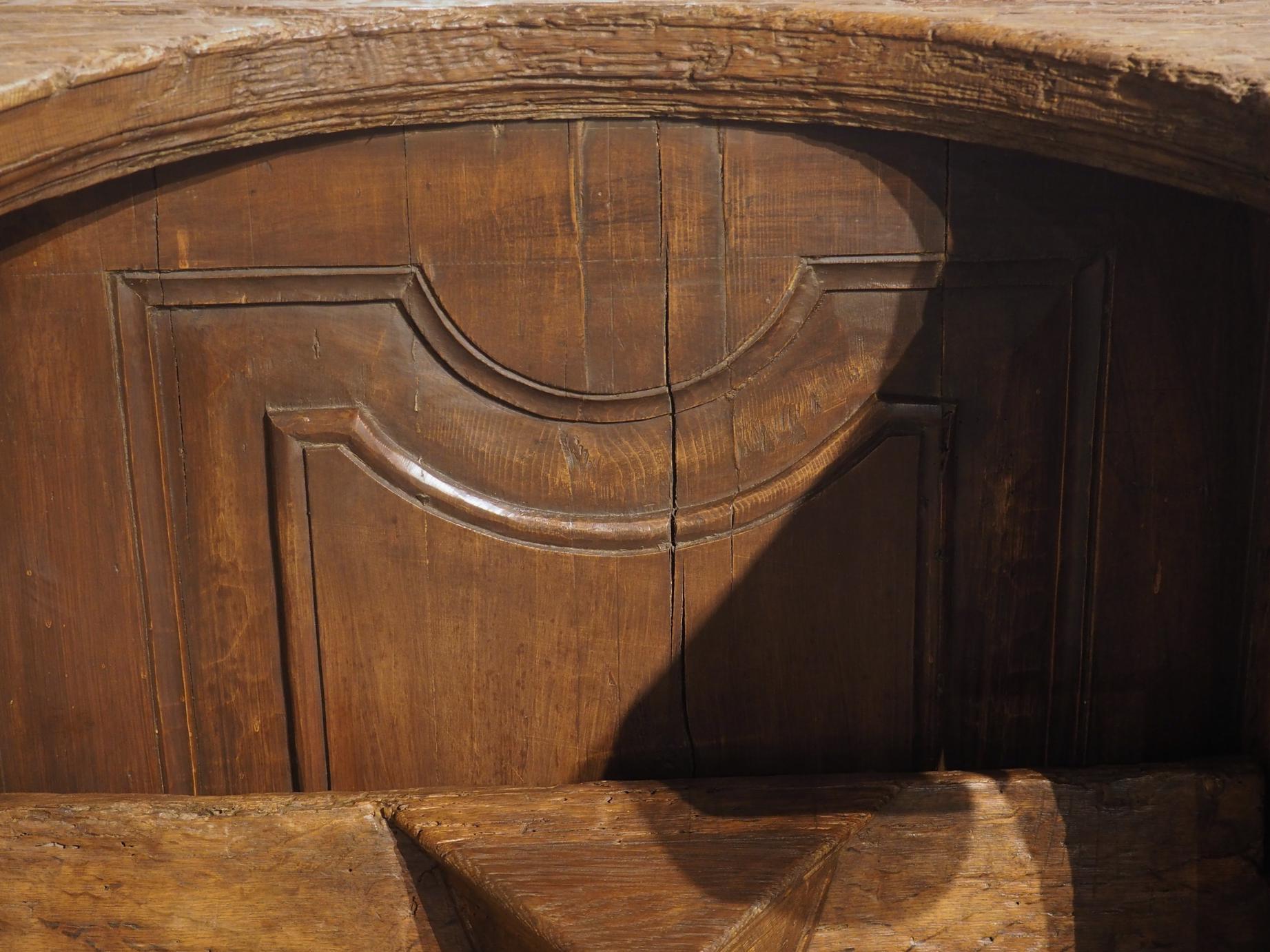 18th Century and Earlier 17th Century Chestnut and Pine Choir Seat from Portugal For Sale