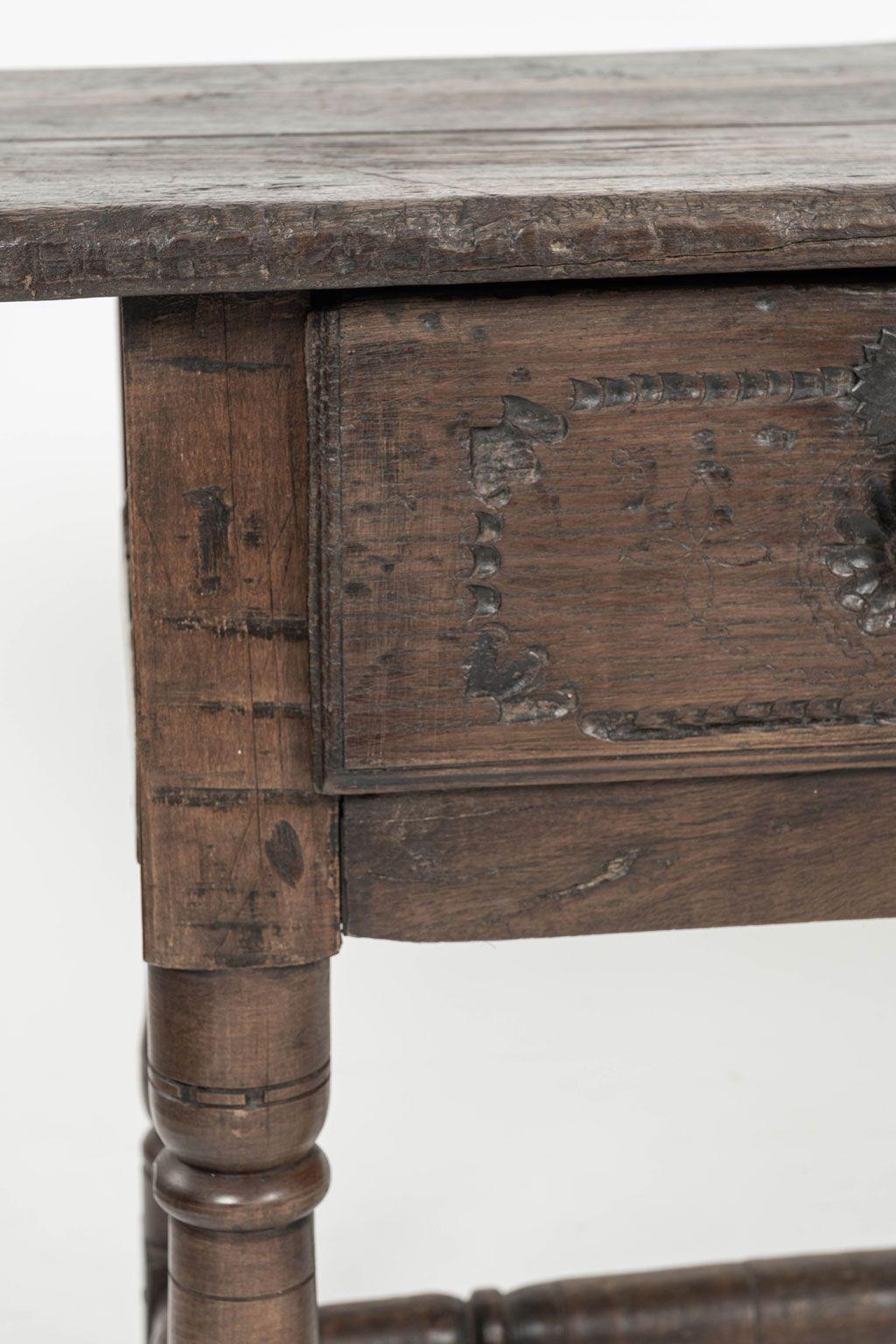 Turned 17th Century Chestnut Console