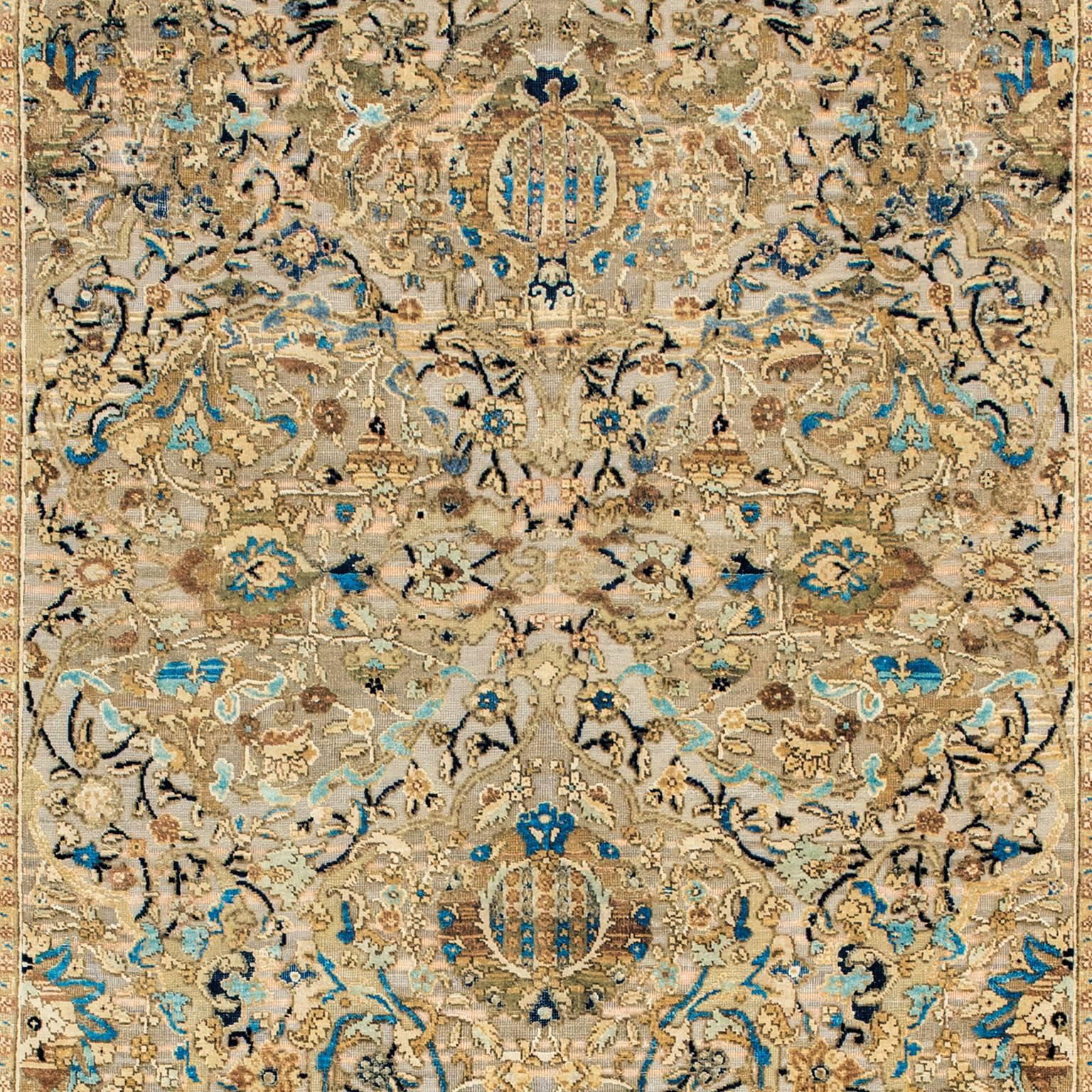 Contemporary '17th Century Classic_Poloniase No.01' Wool and Silk Rug, Hand-Knotted in Jaipur For Sale