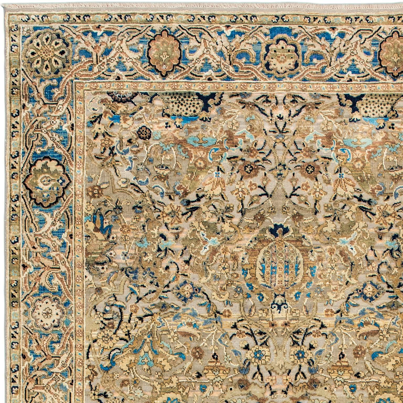 '17th Century Classic_Poloniase No.01' Wool and Silk Rug, Hand-Knotted in Jaipur For Sale 1
