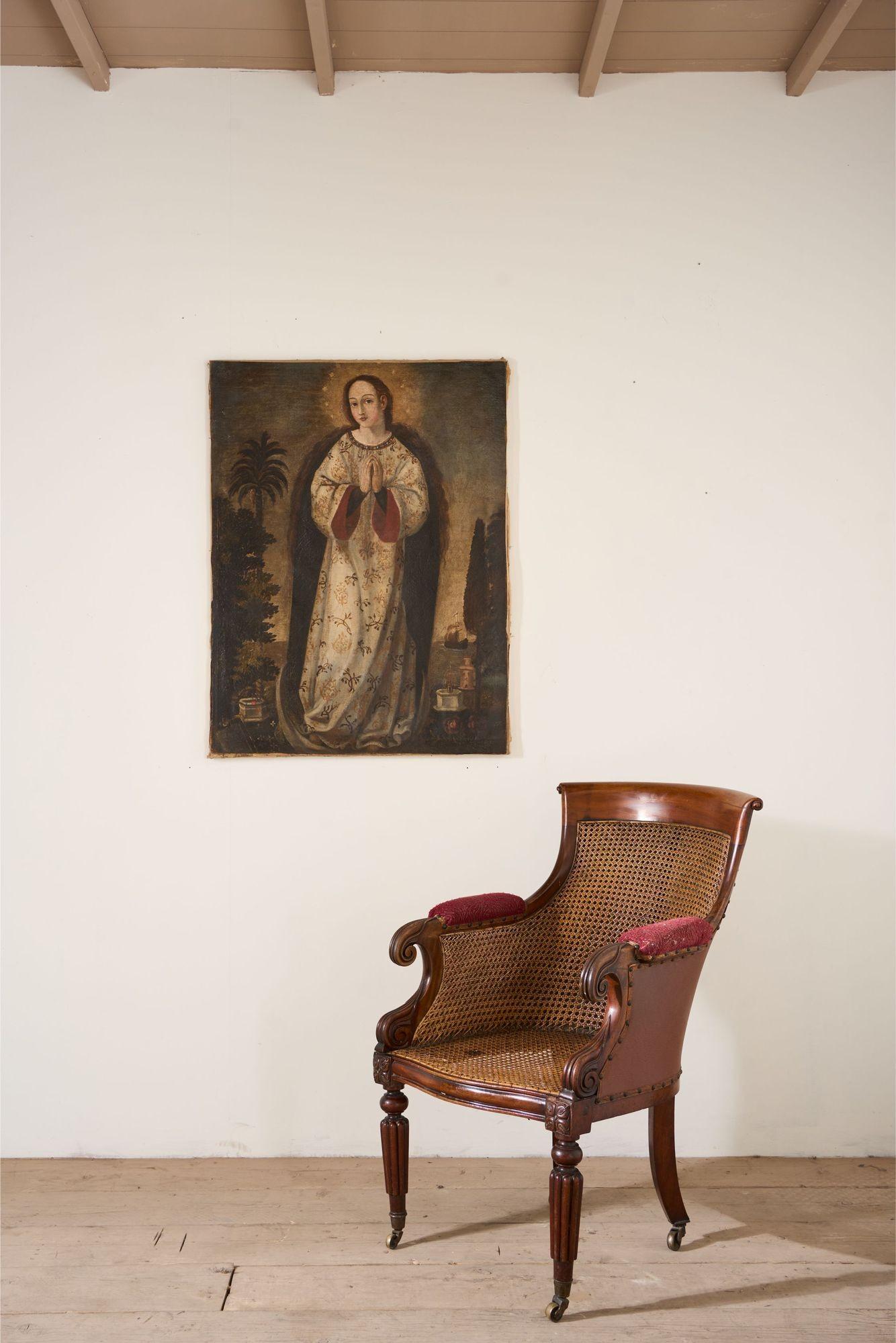 17th Century Colonial school oil on canvas For Sale 5