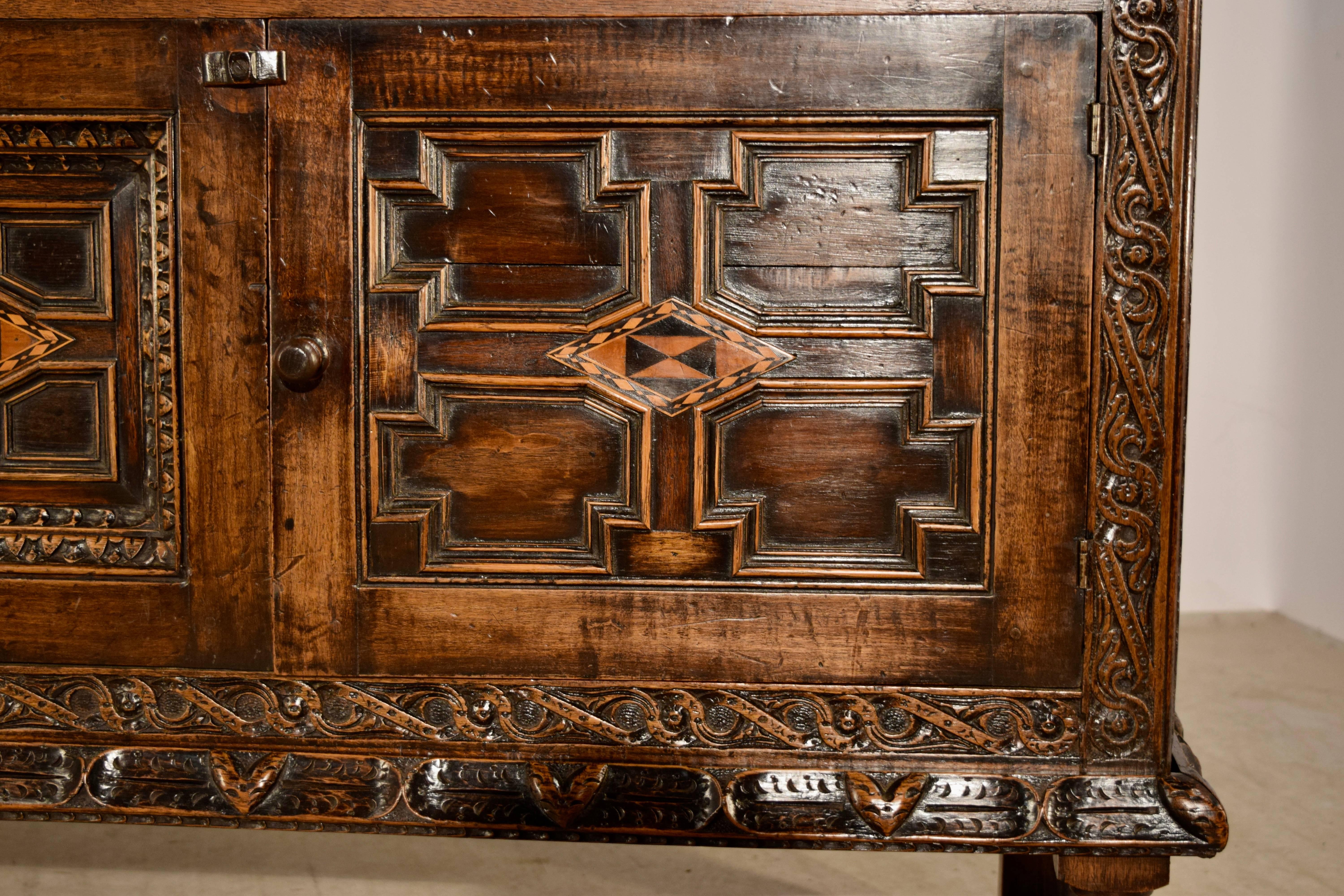 English 17th Century Court Cupboard