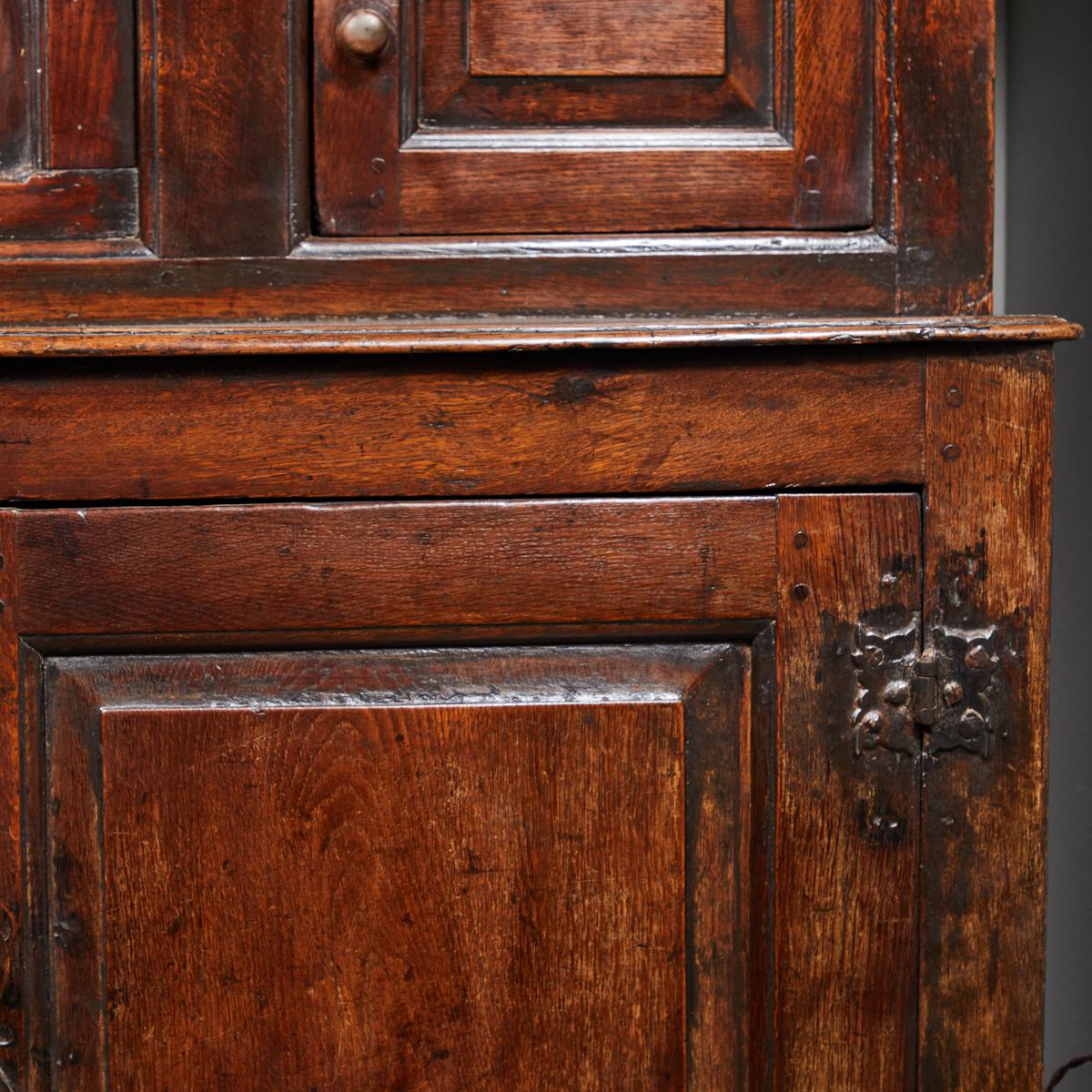 17th Century English Court Cupboard in Oak 4