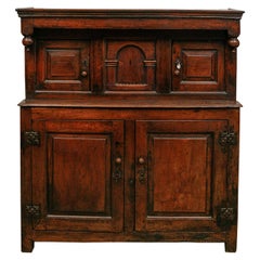 17th Century English Court Cupboard in Oak