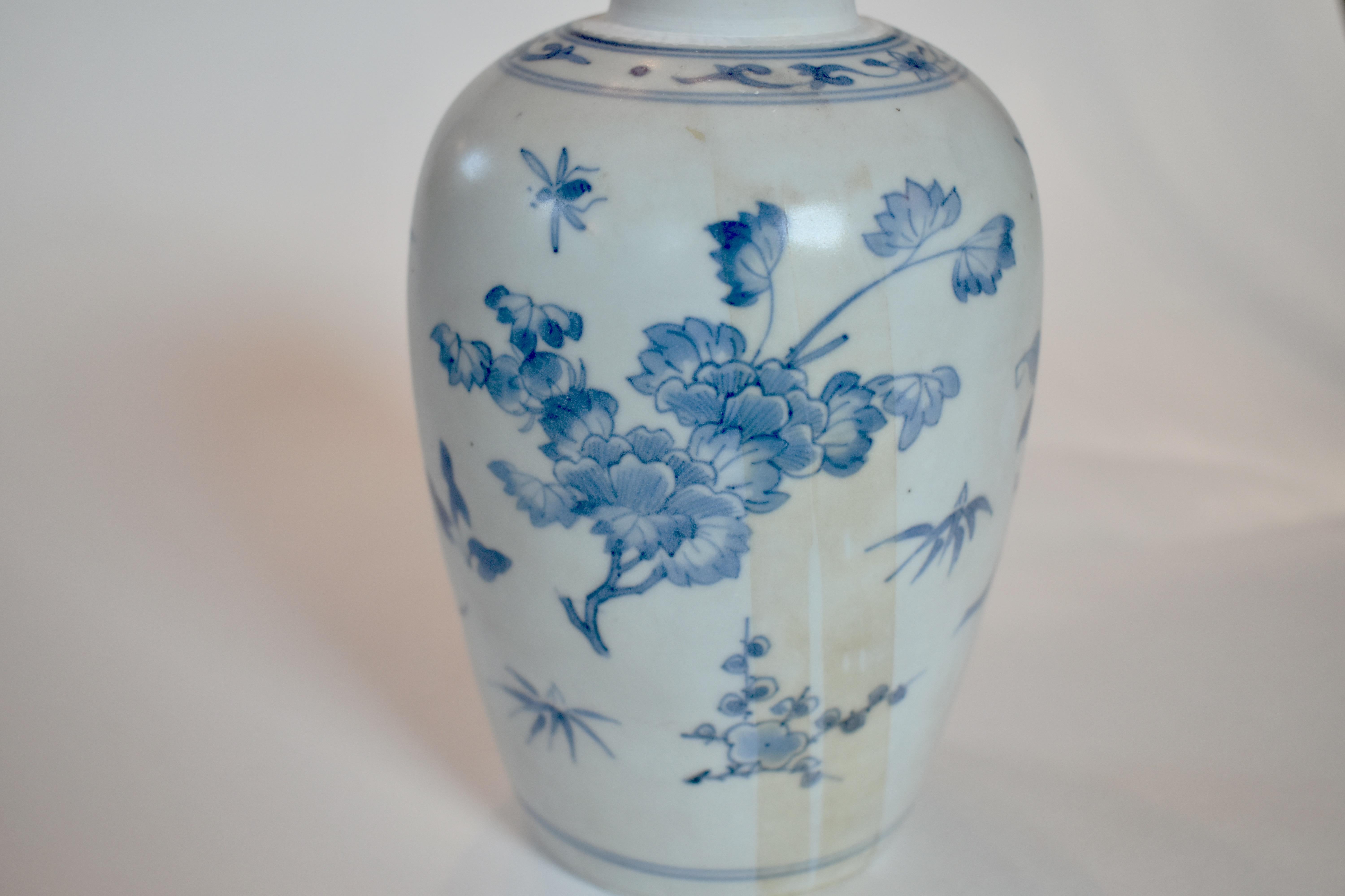 Porcelain 17th Century Covered Vase from Hatcher Collection For Sale