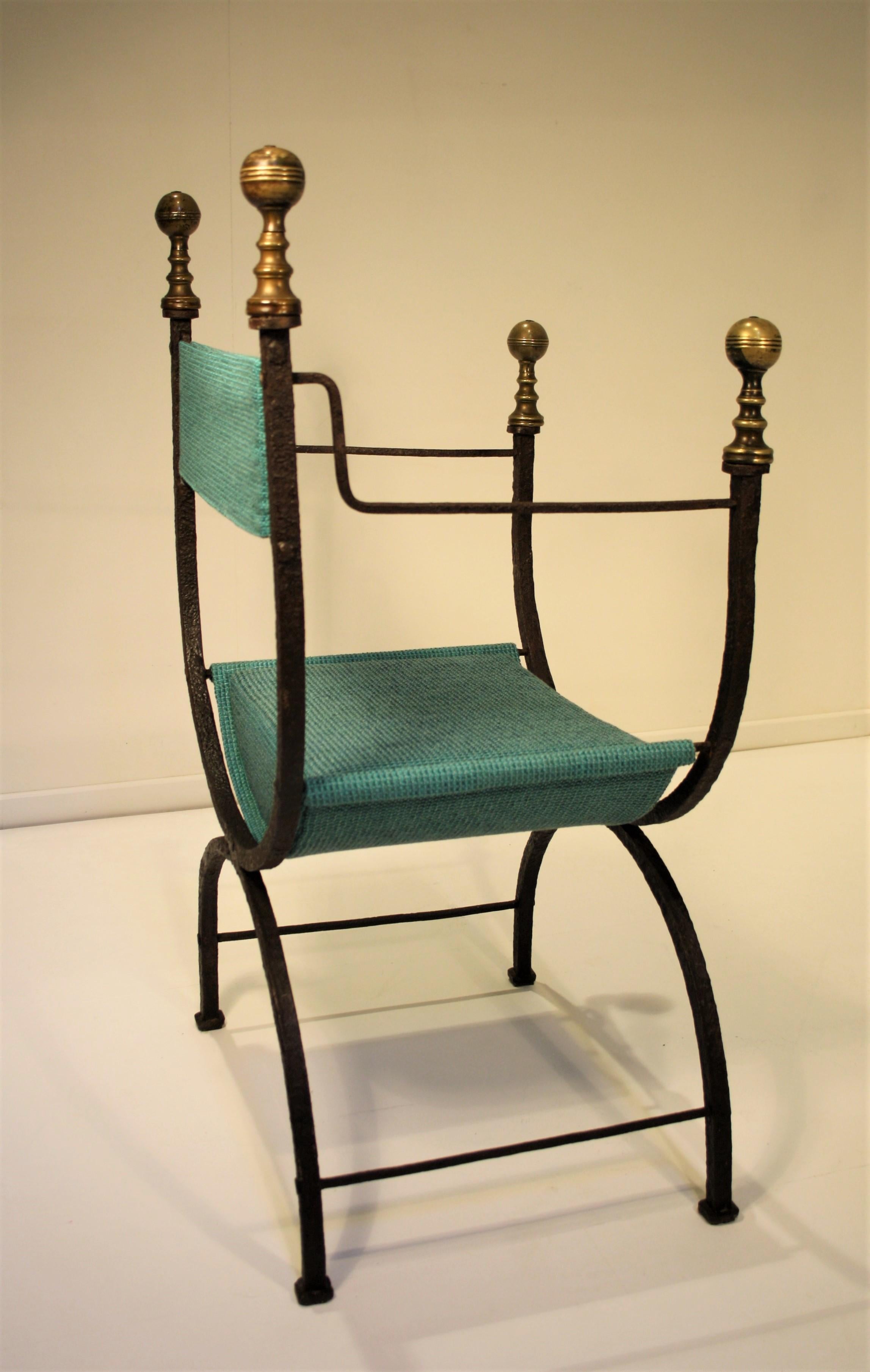 17th Century Curule Chair im Zustand „Gut“ im Angebot in Belgium, BE