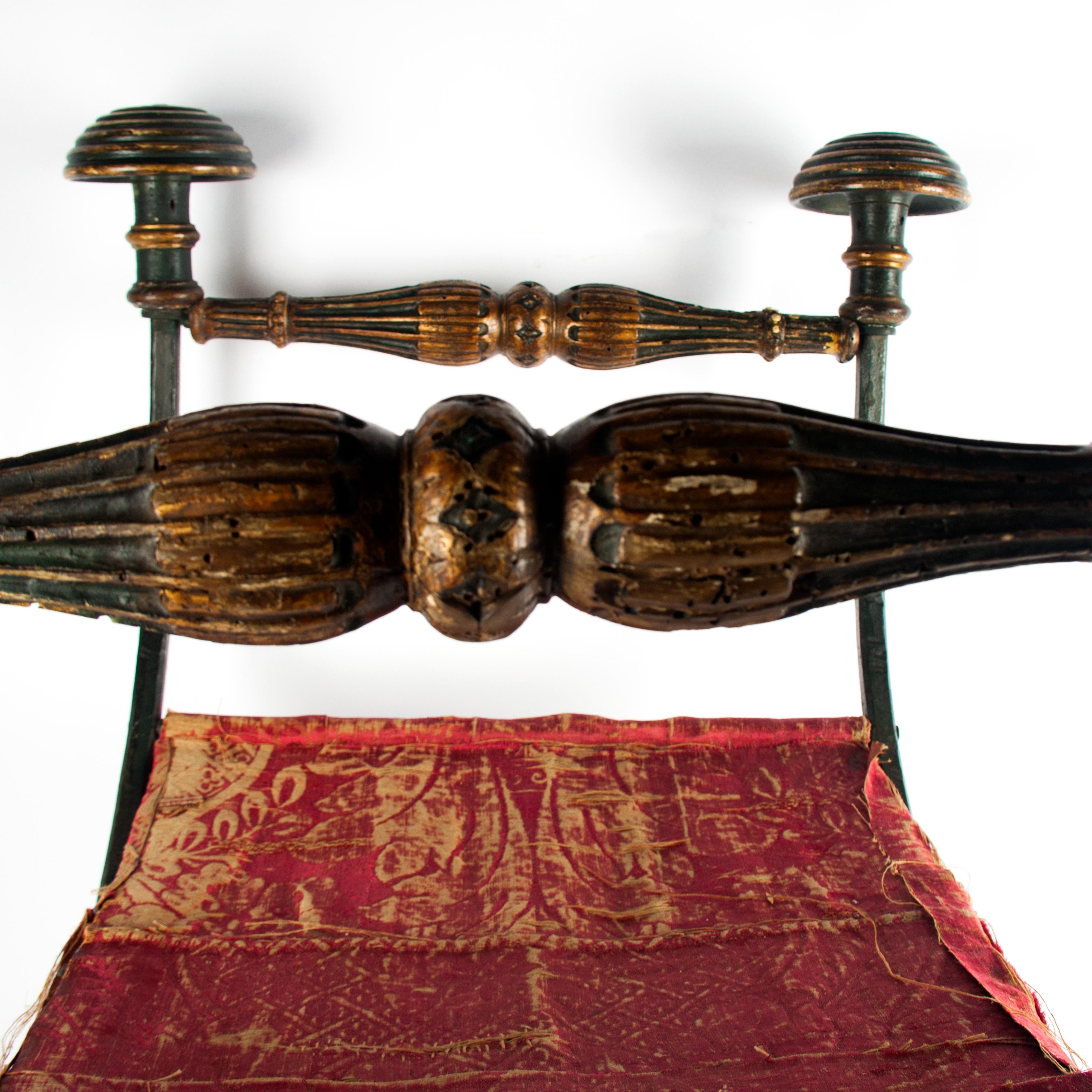 Iron 17th Century Curule Chair