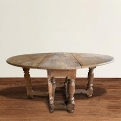 17th Century Danish Baroque Gateleg Table