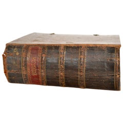 Danish Late 17th Century Leather Bound Bible