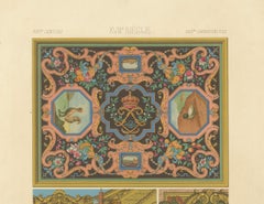 17th Century Decorative Ceiling and Panel Motifs – French Baroque Design, c.1869