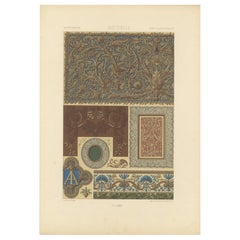 Motifs décoratifs du 17e siècle - Ornementation baroque, planche LXXIV, 1869