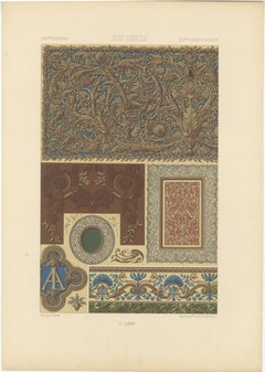 Motivos decorativos del siglo XVII - Ornamentación barroca, Placa LXXIV, 1869
