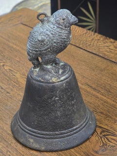 17th Century Dutch Bronze Bell with Figural Owl Finial