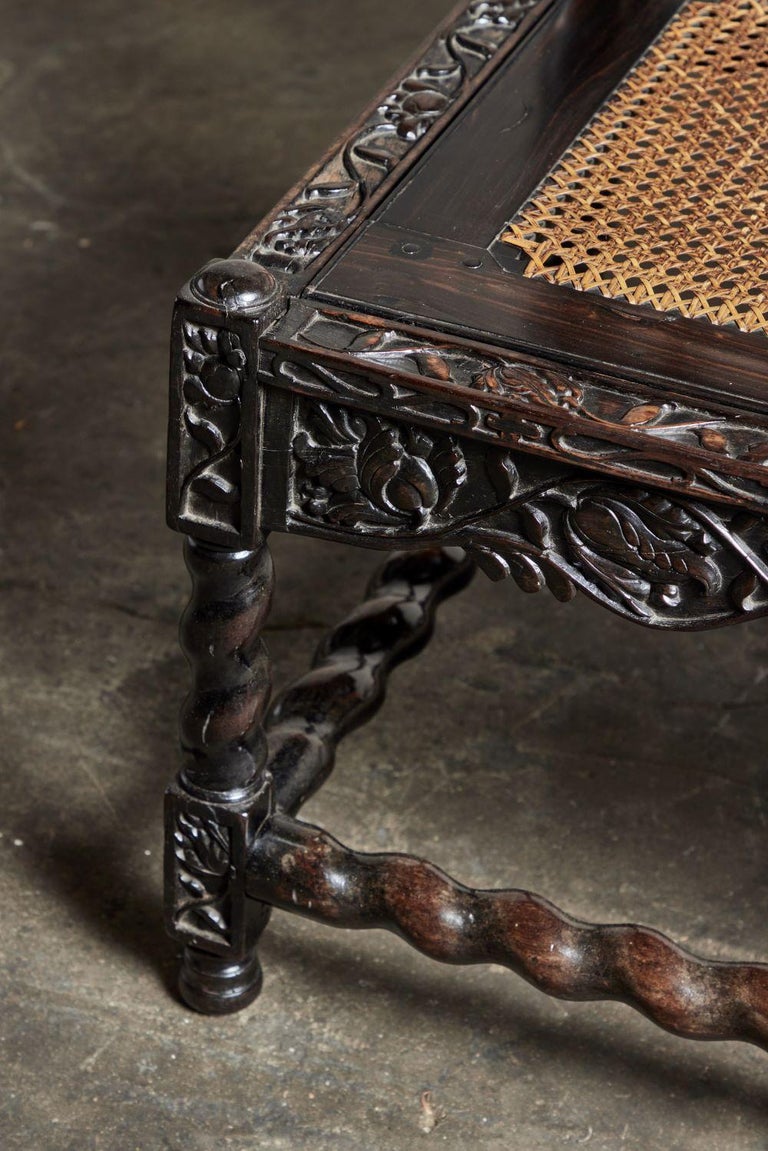 17th Century Dutch Colonial Ebony Side Chair For Sale at 1stDibs 17th